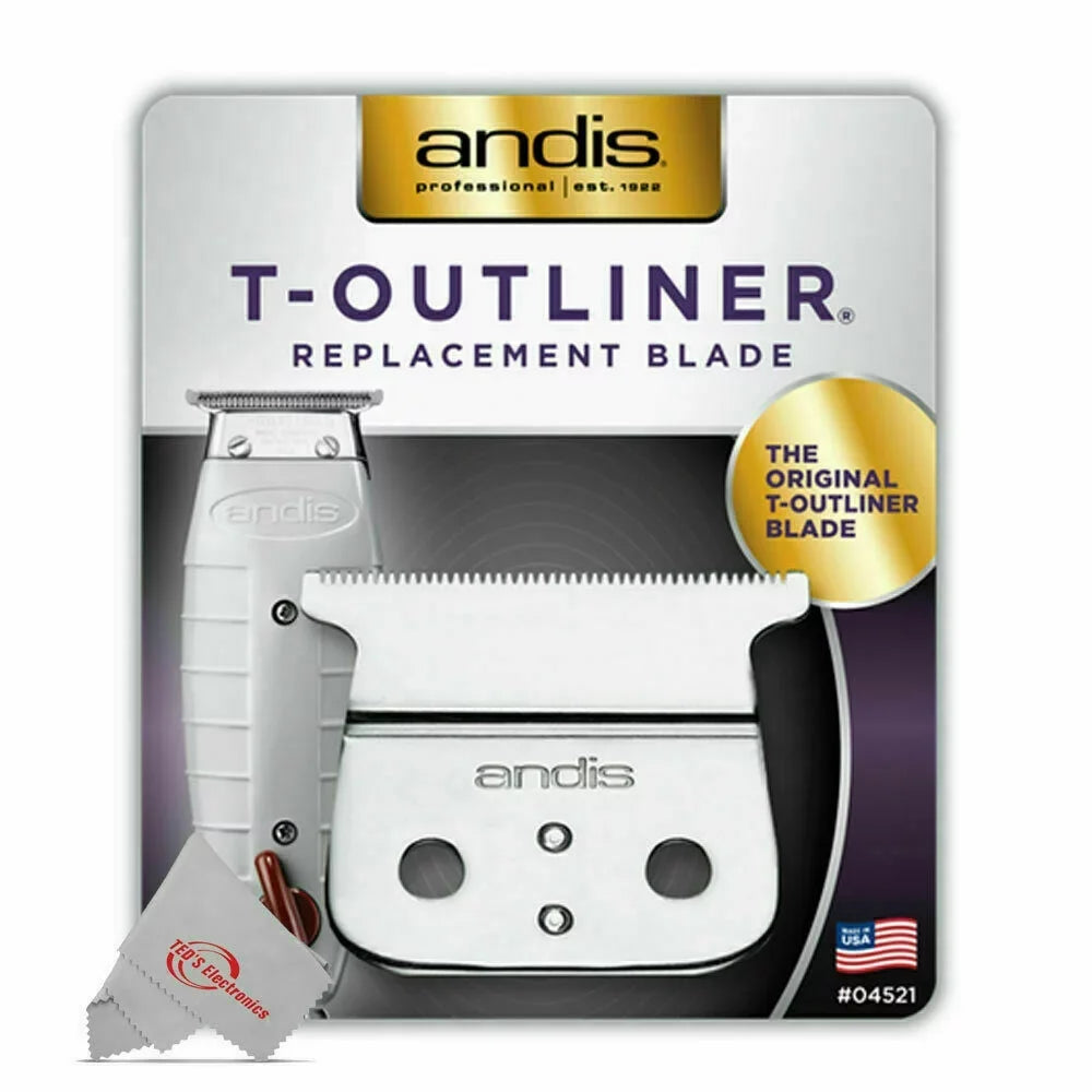 #04521 GTO/GO/SL Shaver Replacement Andis 2Pack for T-Outliner Trimmer Close-cutting