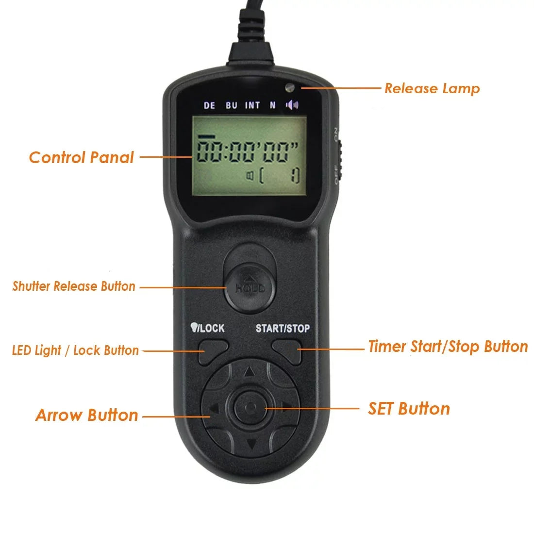 JJC Intervalometer for Cord K-1 K110D Remote Mark K1 K5 K100D Pentax K30 K3II K7 Timer K100D K20D Shutter ZX-L MZ-L K5IIs TM-C K200D K3 645D II K50 Super 645Z K500 K5II MZ-6