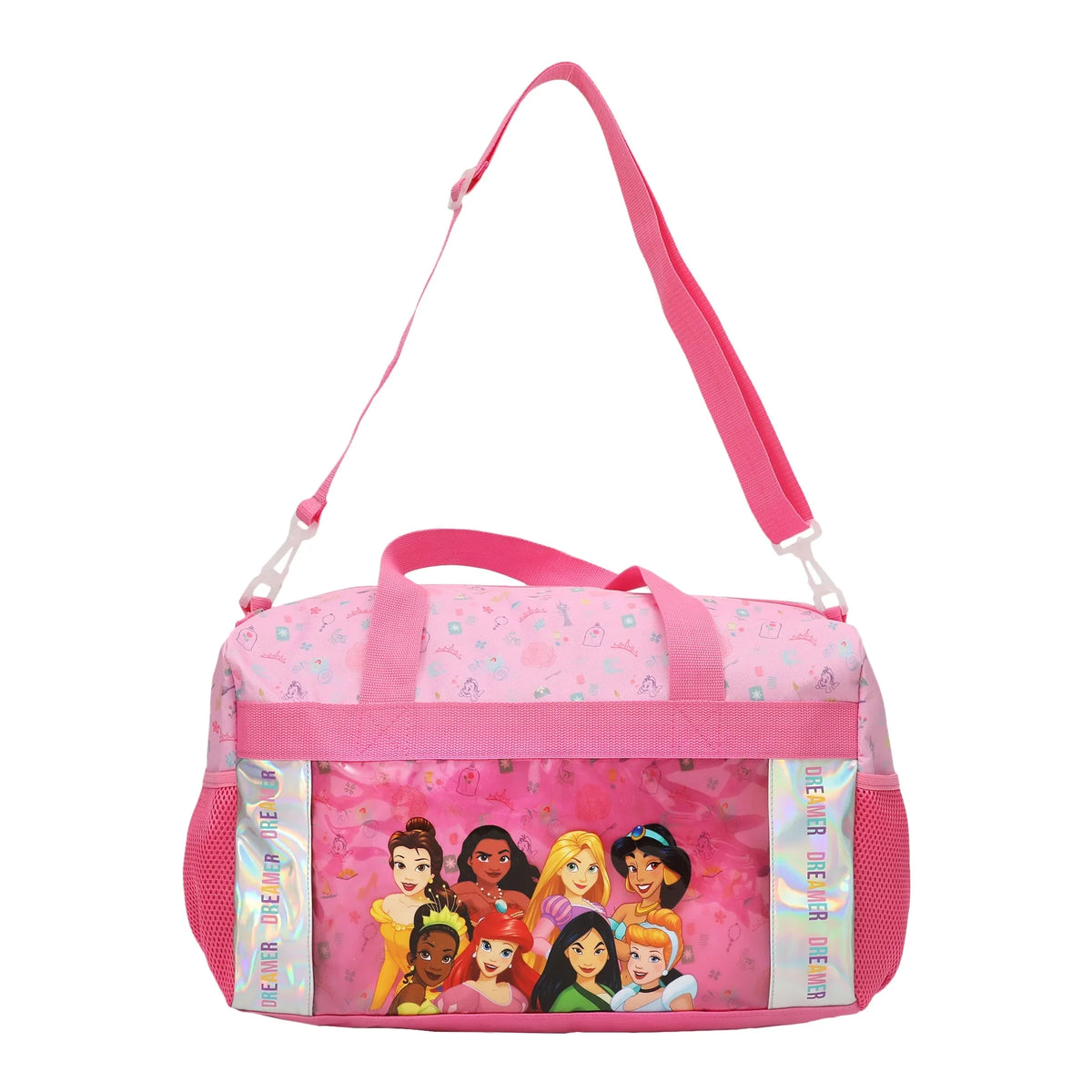 Set Disney Bag Youth Duffle Girls Princesses 5-Piece Kids Pink