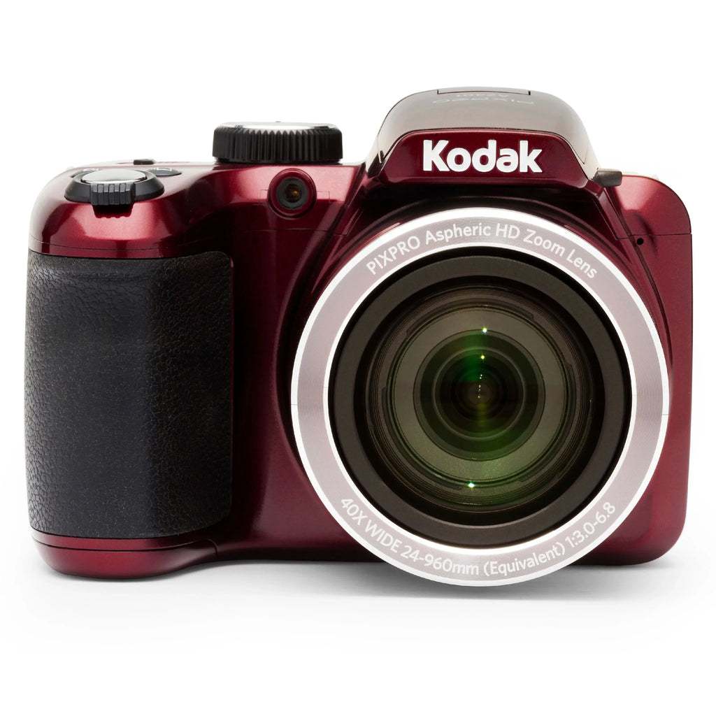 Digital AZ401 HD720p video PIXPRO (Red) KODAK Camera - Bridge 40X 16MP Zoom Optical