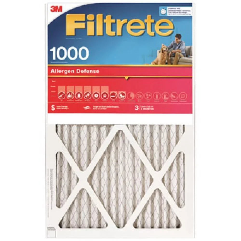 4 Month 3M of x Quantity Disposable 3 Pleated 1" Filtrete Red Filter 14" x - 25" MPR 1000 9804-4 Air