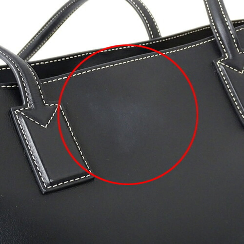 (Good) leather bag Burberry shoulder ladies tote BURBERRY 8052726 Pre-Owned black