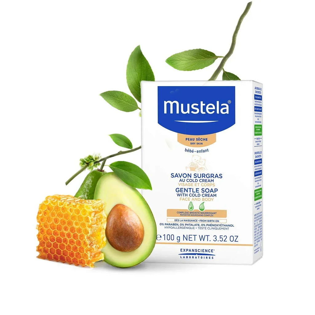 with 3.52 -100gr Soap Baby Gentle Cream oz Mustela Cold