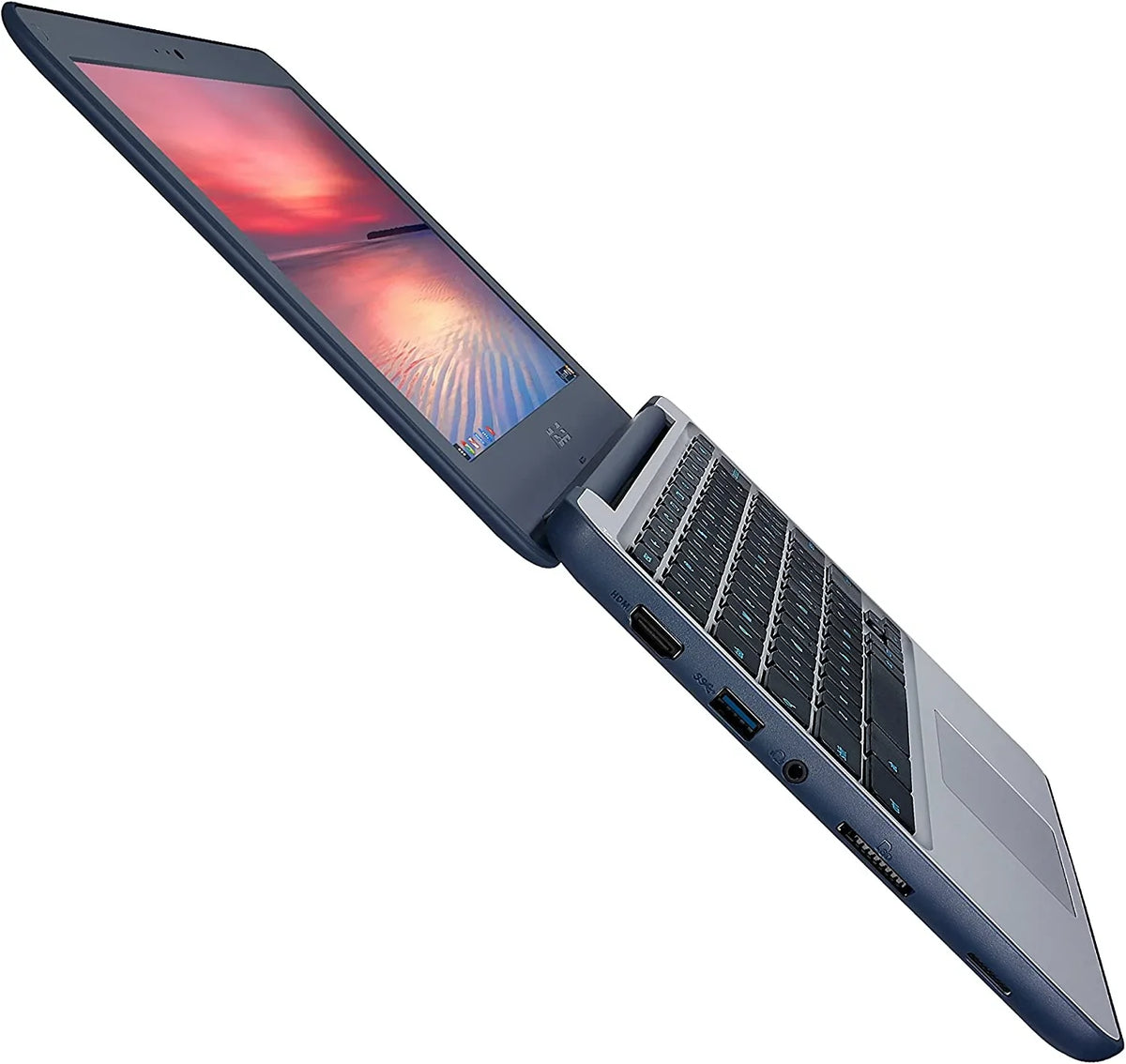 Hard ASUS 11" Chrome, 1.60 RAM, B) SSD Grade C202SA-YS02, Screen (Used GHz Intel 16GB 4GB DDR3 Chromebook Celeron, Drive,
