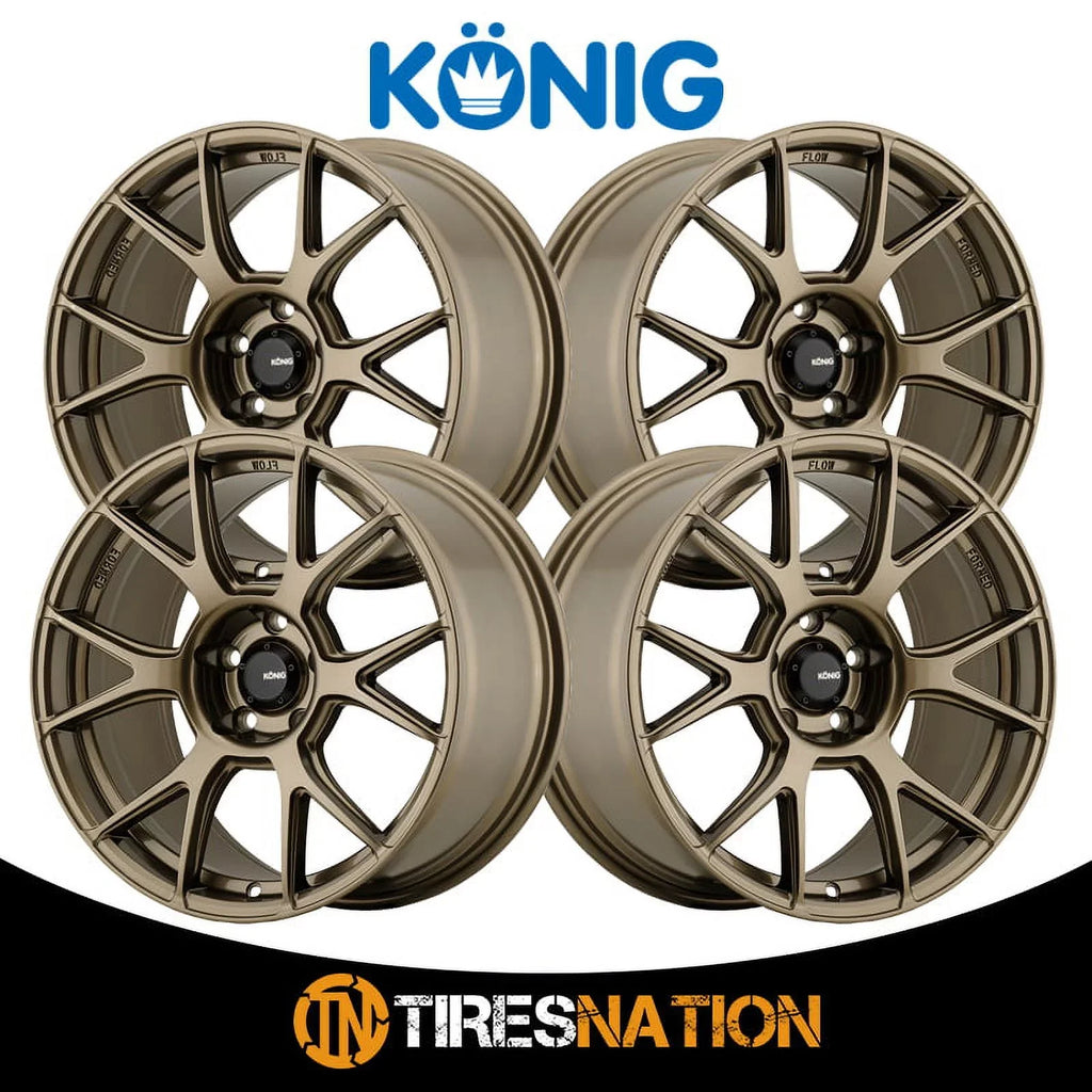Bronze Ampliform 56BZ Gloss Konig Wheel 4x100 (45mm) 17x8