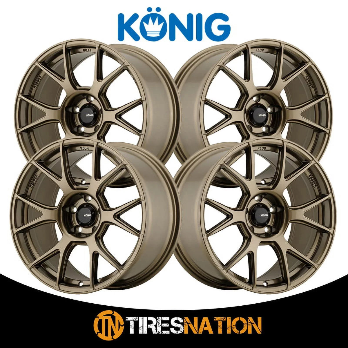 Bronze Ampliform 56BZ Gloss Konig Wheel 4x100 (45mm) 17x8