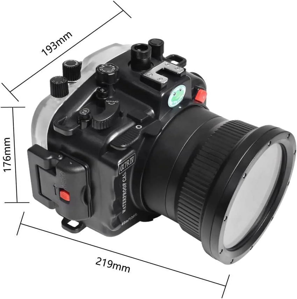 Sony 24mm F4 F1.4 F1.8 Seafrogs 16-35mm Camera A7R F1.8 F4 with 24-70mm for 28-70mm Sony GM Housing 85mm 50mm Compatible Underwater Lens-Black IV 40M/130FT