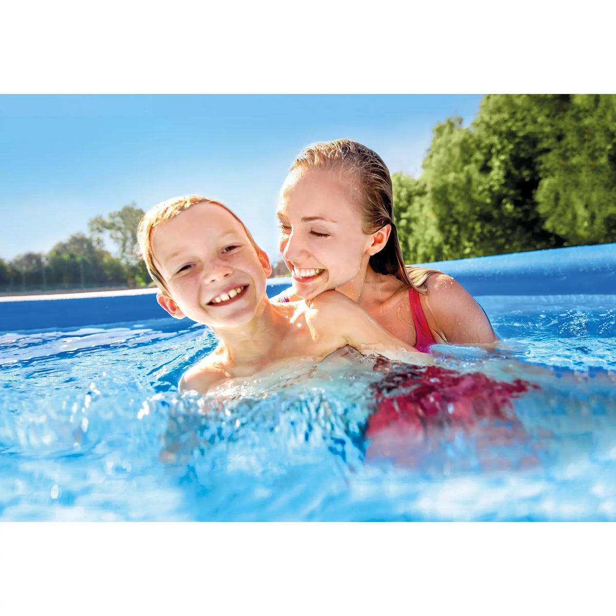 Pump Technology, Family Pool Ages x 6+ (28121EH) Inflatable Hydro - Easy Filter Intex: Aeration For Pump Set 10' Includes W/ 30" Filter, - Outdoor/Backyard Suitable Pool,