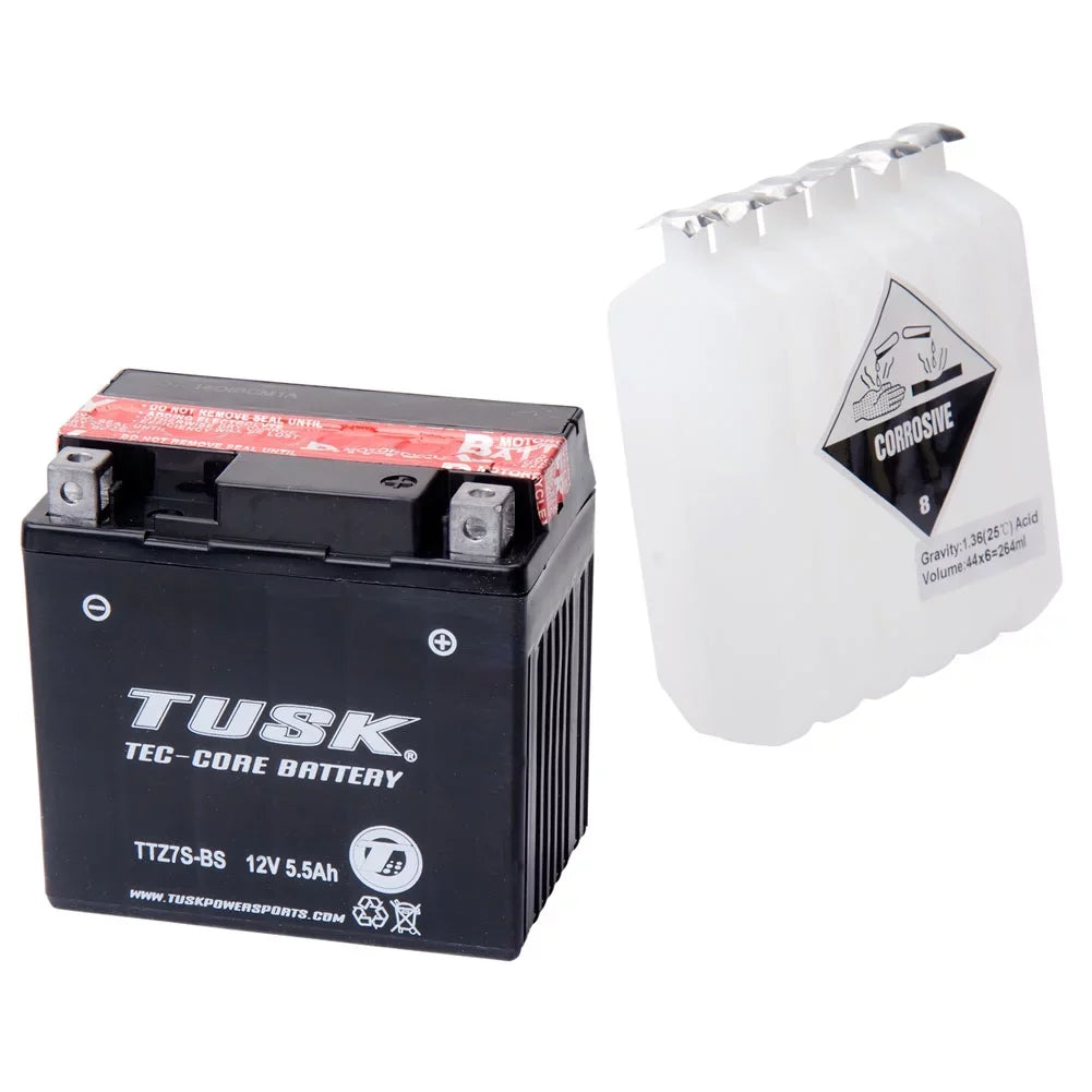 Maintenance-Free Acid Tusk TTZ7S Battery 250F with 2014-2015 GASGAS Tec-Core XC For