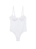 Secret Victoria's WHITE NEW Essential Underwire XLarge Swimsuit Wicked One-Piece
