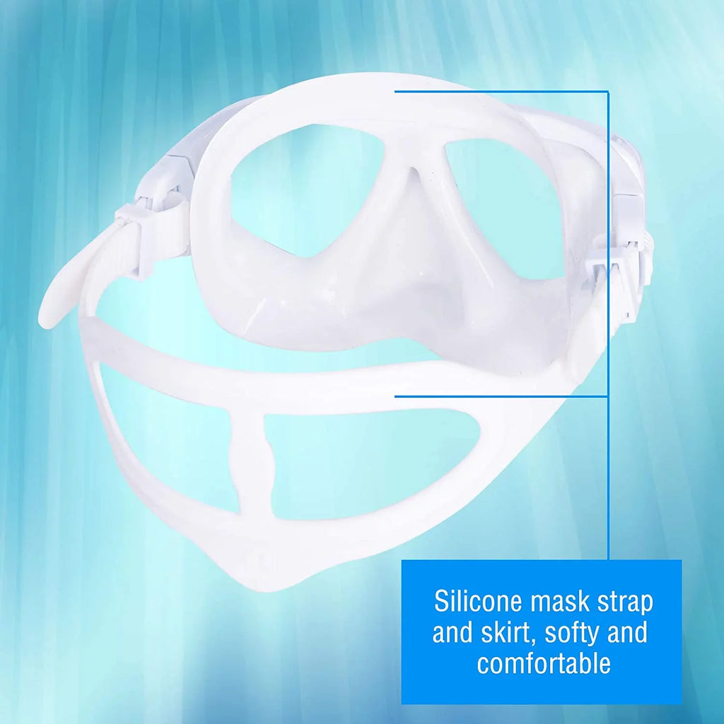 Swim Junior Scuba Swimming Snorkeling Dive Neoprene Nose Snorkel Mask Diving Mask with Resistance Gear for Strap Impact Goggles Cover Adult OMGear Goggles Spearfishing