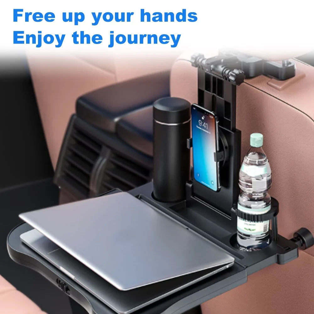 Adjustable Back Travel Car Seat Car Multifunctional Black Table, Tray Tomshoo Convenient Seat