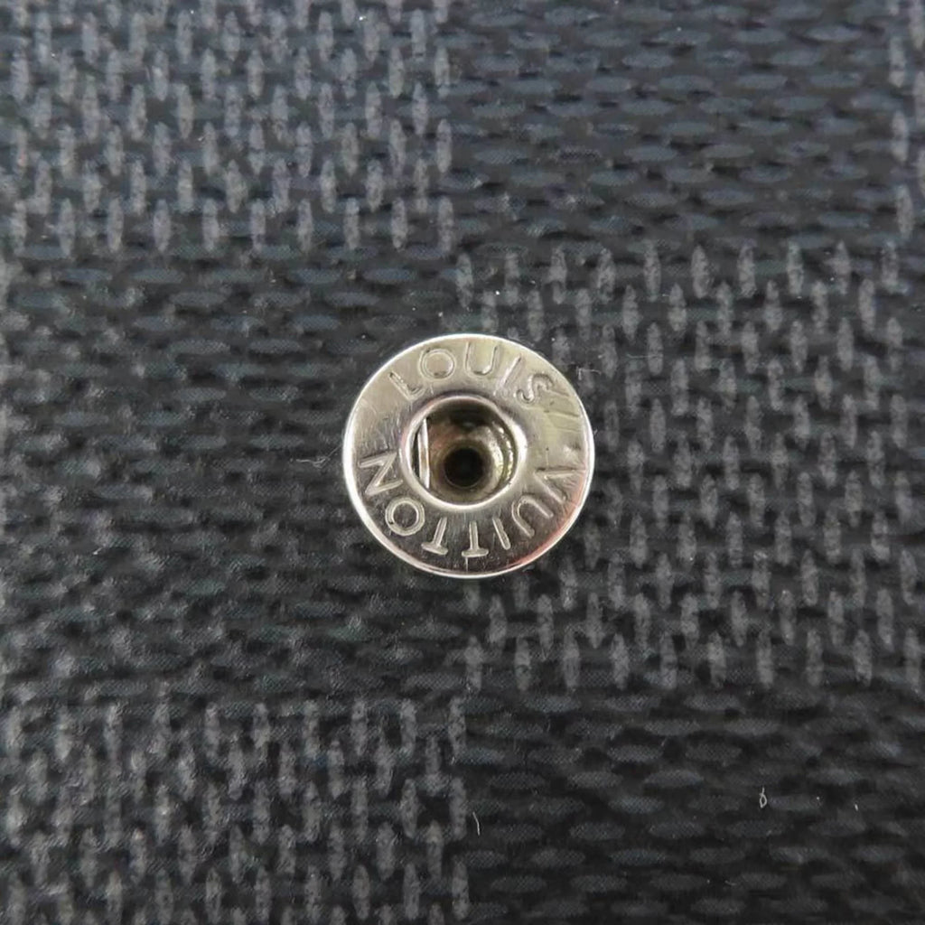 Louis Graphite Canvas Men's Black 6 VUITTON Key M62662 Multicle Pre-Owned Damier Case Vuitton (Good) LOUIS