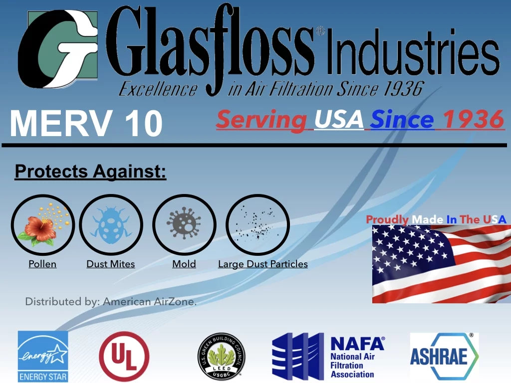 '- or 2" Office - In - Air Pleated Filter of 24x28x2 Glasfloss Filter 4) or The Made 10 Filter AC - Home MERV HVAC - - Furnace Air (Pack USA. Air