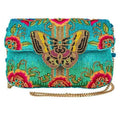 Mary Frances Handbag Beaded Crossbody Pink Spring Butterfly NEW Blue Love BAG