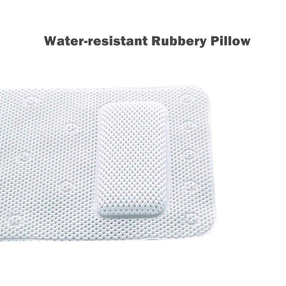Bathtub inch Cushion, Mat Bath Pillow Gemdeck 49×14 Body Spa Bath Non-Slip Pillow Full