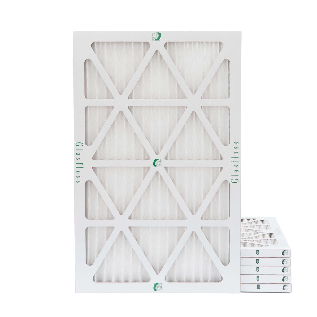 24-1/2 Pleated Size: x Filters 6 7/8 of MERV Actual Pack Air x 15-1/2 10 by 16x25x1 Glasfloss.