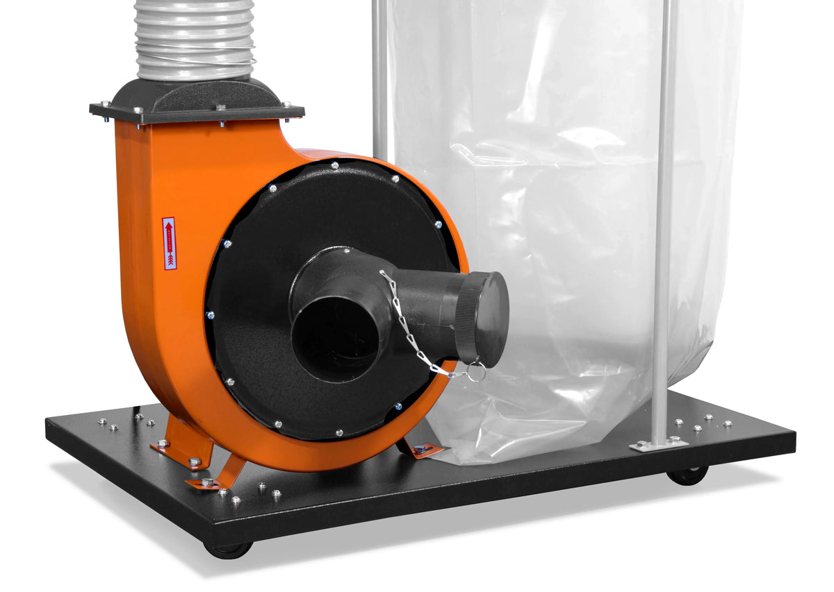 WEN Collector CFM Base 14-Amp Bag and Woodworking with 5-Micron 1,300 Dust 50-Gallon Mobile Collection