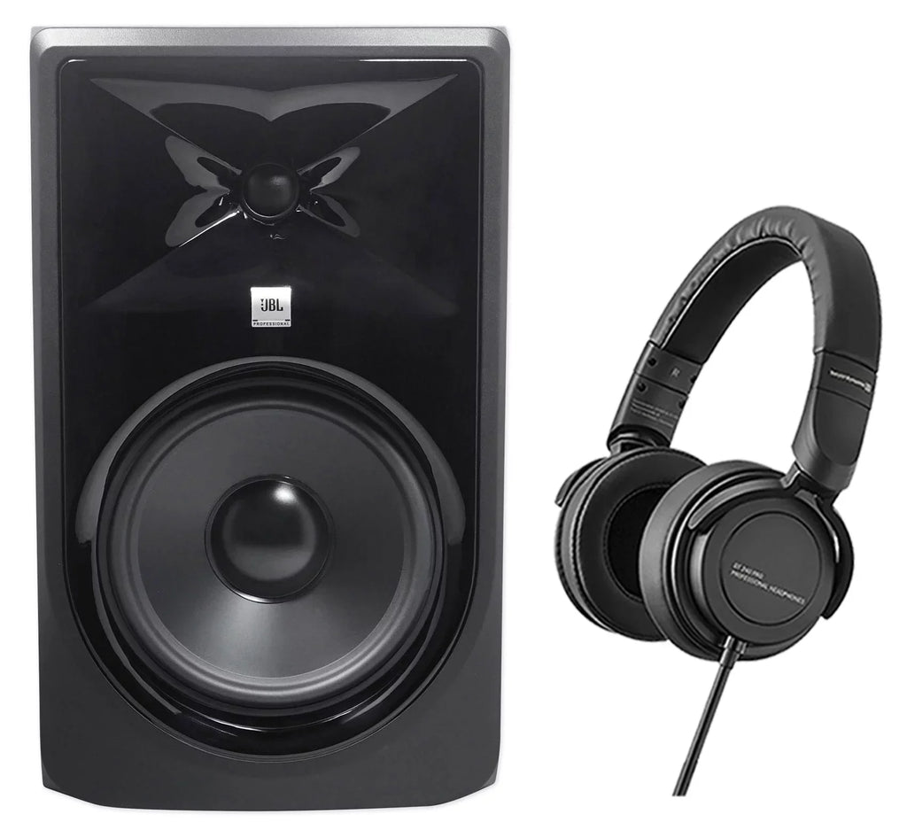 DT JBL Beyerdynamic 8" MkII + 240 Headphones 308P Pro Powered Studio Monitor