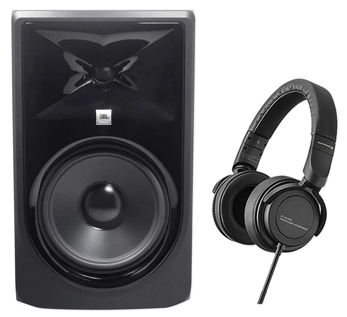 DT JBL Beyerdynamic 8" MkII + 240 Headphones 308P Pro Powered Studio Monitor