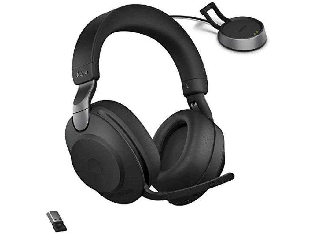 UC for Bluetooth - Life, Cancelling Calls Wireless of Music, Black Advanced 85 Headphones Battery Stereo, and Noise Wireless Headset Jabra Headphones 37 Hours Link380a, Evolve2 with