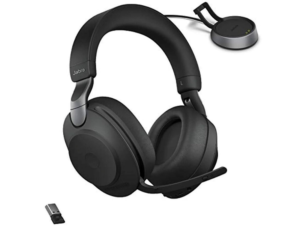 UC for Bluetooth - Life, Cancelling Calls Wireless of Music, Black Advanced 85 Headphones Battery Stereo, and Noise Wireless Headset Jabra Headphones 37 Hours Link380a, Evolve2 with