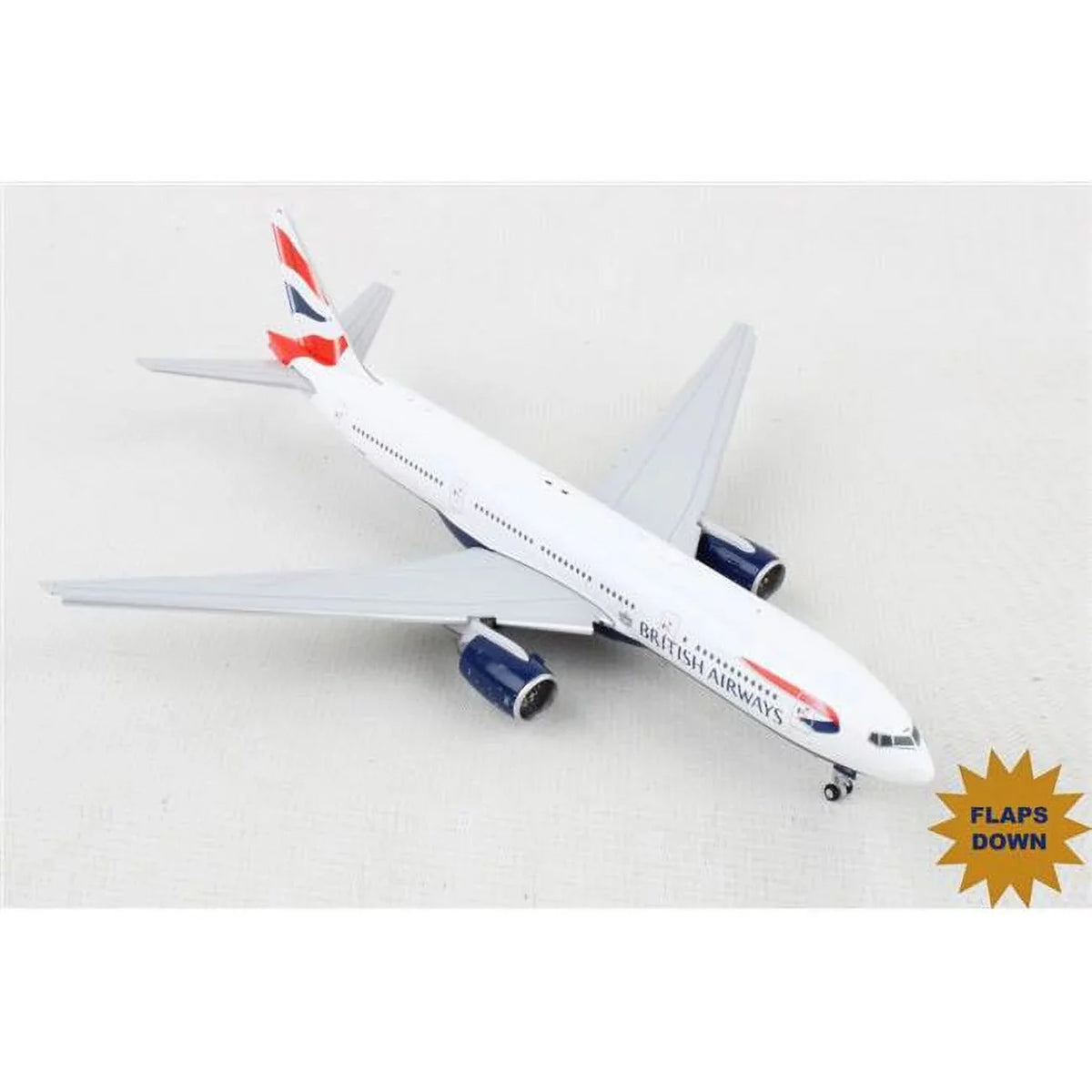 Flaps Down No.G-YMMS 1-400 Gemini 777-200ER British Model Airplane Jets Reg Scale