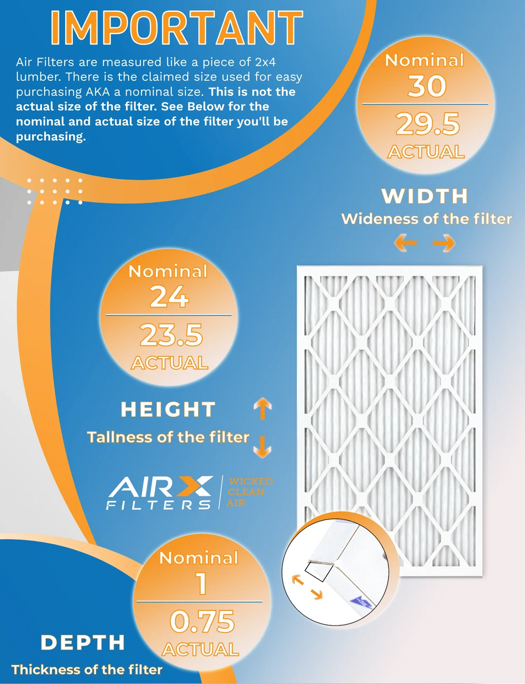 8 FPR FILTERS 700 Made Air MPR Furnace Pack MERV Comparable 12 AIRX Filters 24x30x1 WICKED - 5 to of CLEAN AIR. Rating, by in & Filter USA