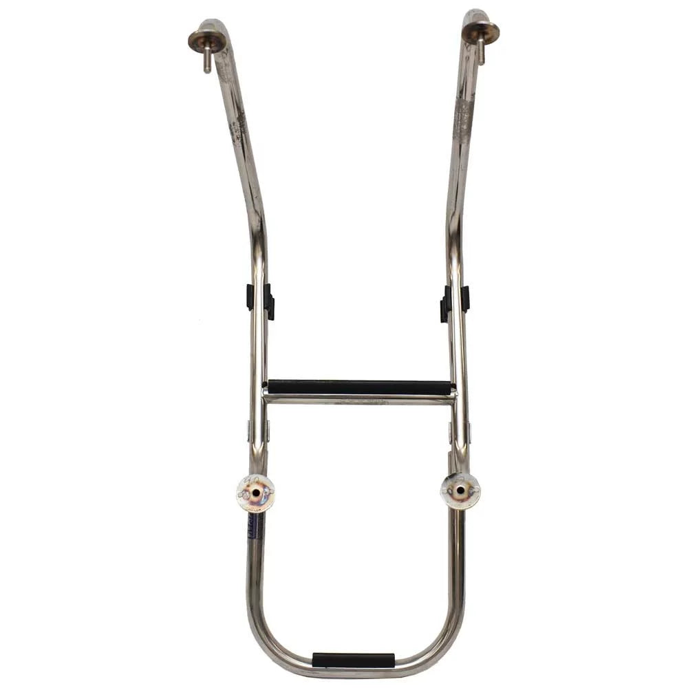 Boat Boarding Folding Ladder Stainless Steel | 2-Step Polished Basscat 49503