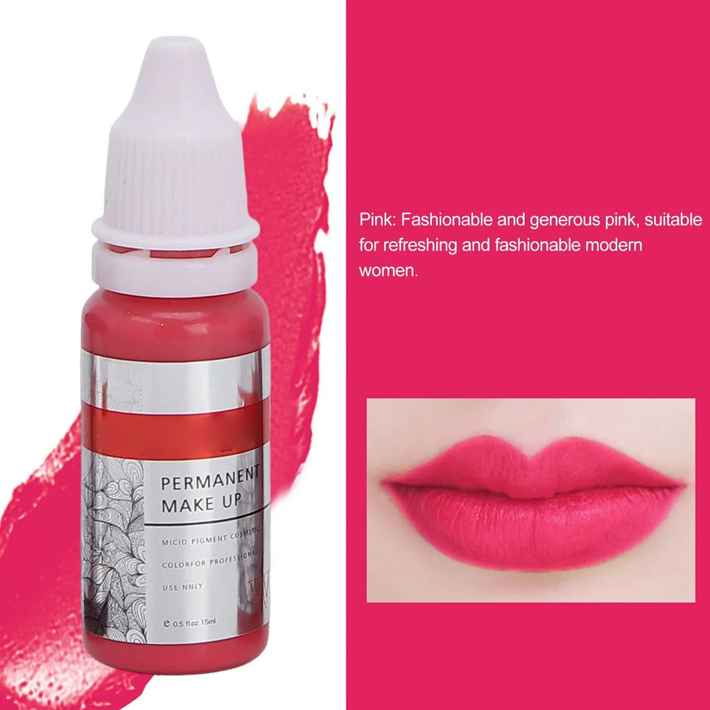 Pigment Tattoo Makeup Ink Lip 120ml Color Permanent Semi 8pcs Microblading