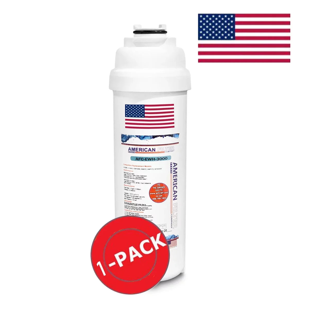 U.S.A. with Elkay® Brand LZS8WSSP AFC-EWH-3000 in AFC Water - - , Filters 1 Model Pack Made Compatible , , #