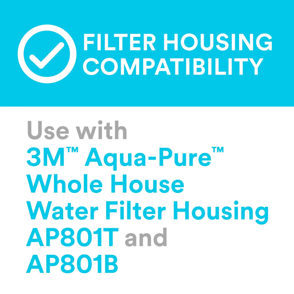 Use Water Aqua-Pure AP802 Capacity Replacement Cartridge, with AP810-2 Filter House 3M Whole Large Systems Drop-in