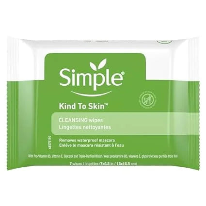 7 per Simple Wipes case Cleansing Facial 20 Wipes, --