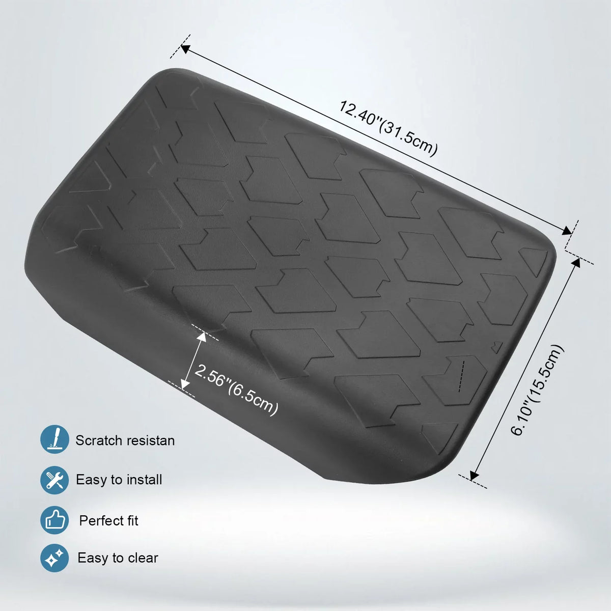 KOLEMO Seat 2/4 Rest Console Compatible Bronco Door Armrest Protector Armrest Cover Accessories,Anti-Scratch for Ford Pad Box Center Cover 2021 Central with 2022 Car