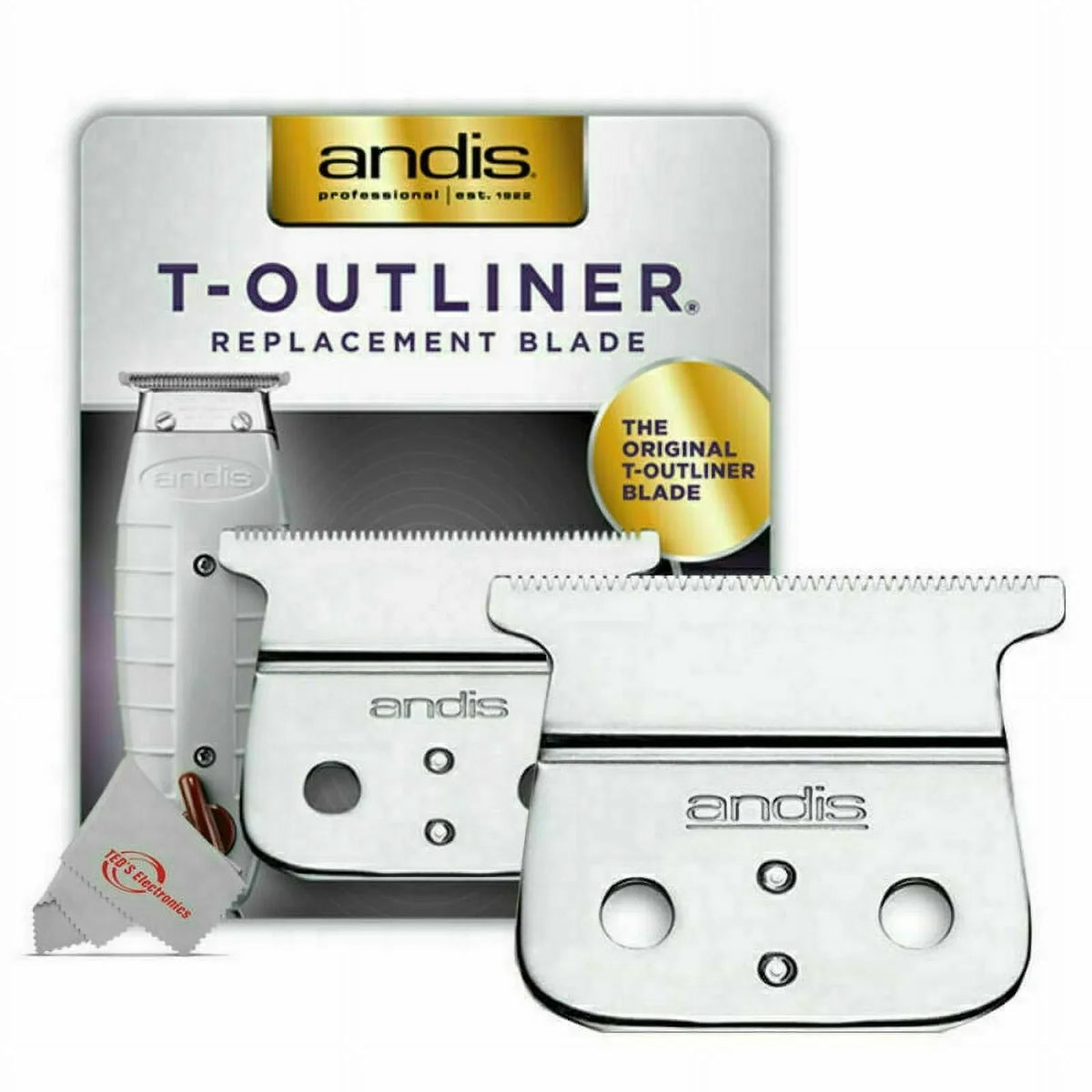 #04521 GTO/GO/SL Shaver Replacement Andis 2Pack for T-Outliner Trimmer Close-cutting