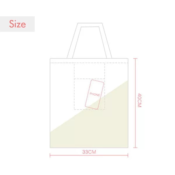 Bull Sack Stock Expression Market Shoulder Reflection Canvas Bag Tote