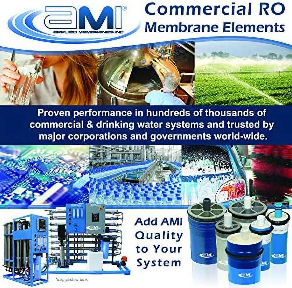 | Low RO 100 At Rejection 850 For | Membrane Replacement | Extra Membrane 99% M-T2540AXLE Water Energy Reverse Tap GPD Osmosis XLE Psi |