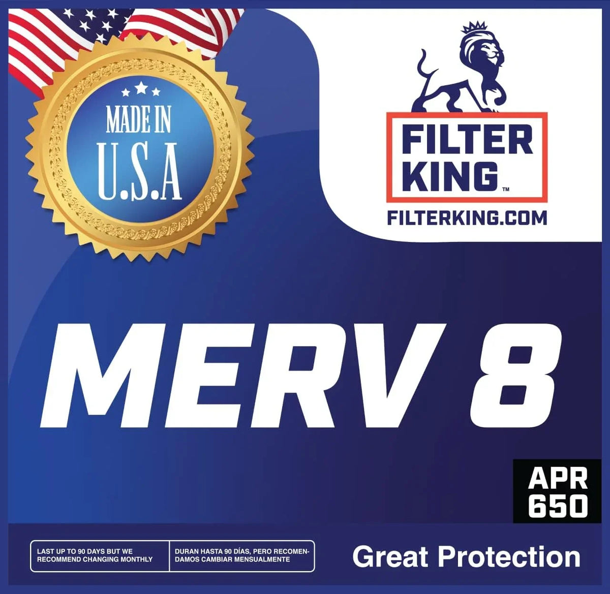 HVAC 16.5x12.5x1 IN Actual Pleated | A/C Filter x Air Filter King | x Size: MADE MERV 4-PACK .75" | | Furnace 16.5 8 Filters 12.5 USA