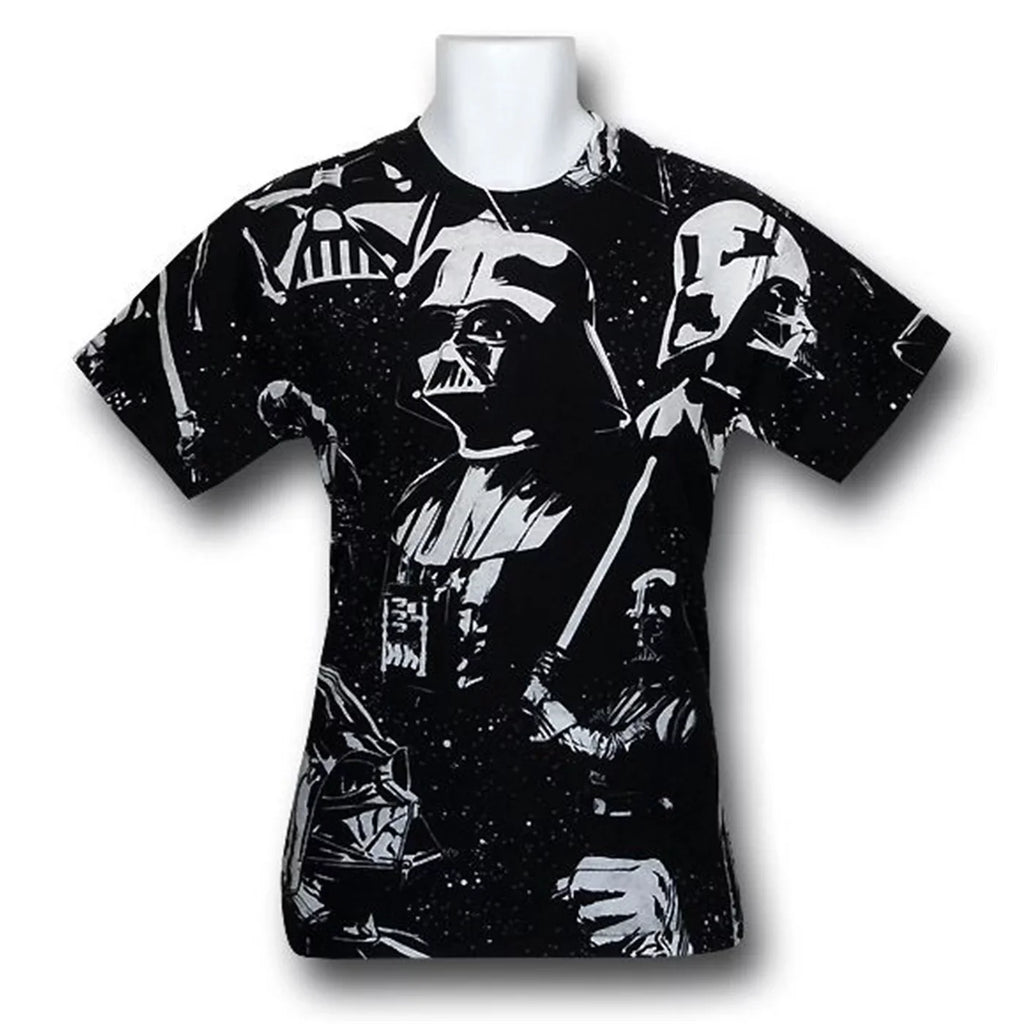 Wars Full Sublimated Large Vaders Star Print T-Shirt-Men's