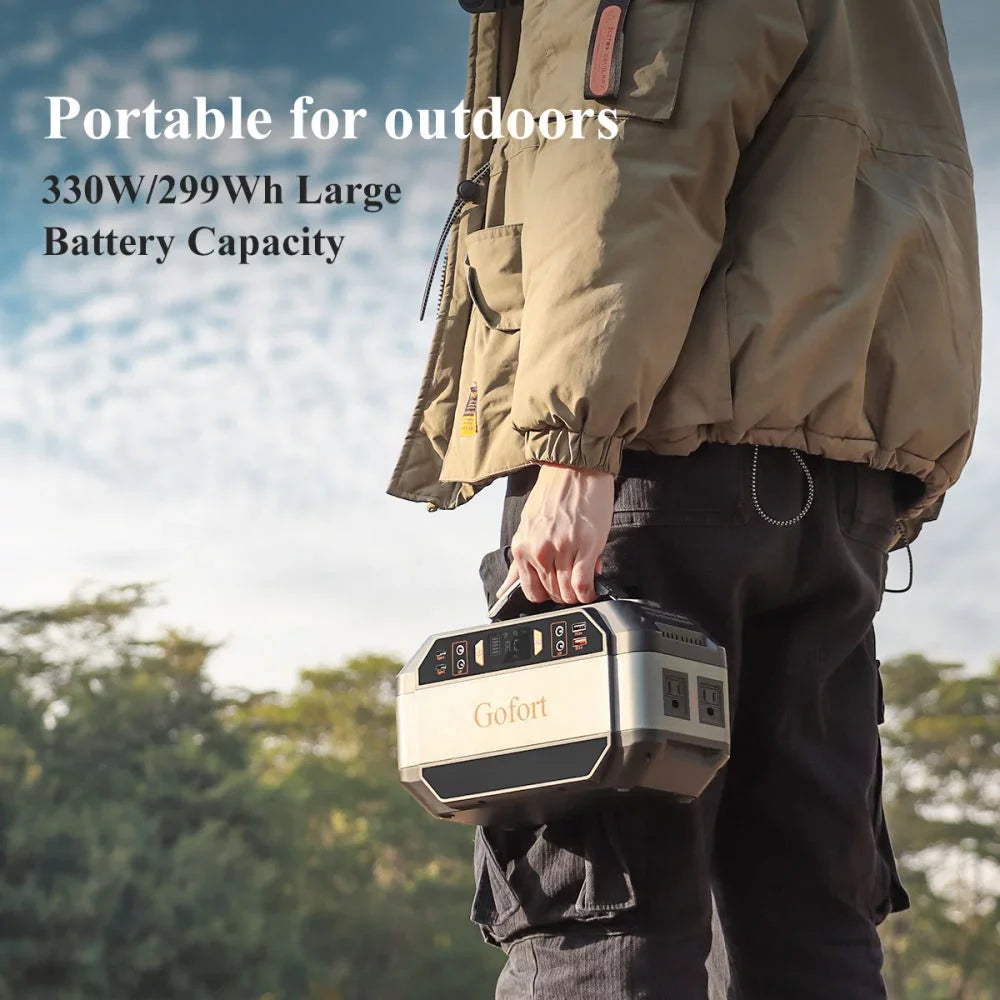 RV Power AC Solar Home 4X CPAP, for Outdoor Outlets, Station, and Outlets 2X 12V with Emergency 110V Travel, Outlets DC Power USB Generator 299Wh Supply Power 4X Portable 330W Camping, Backup