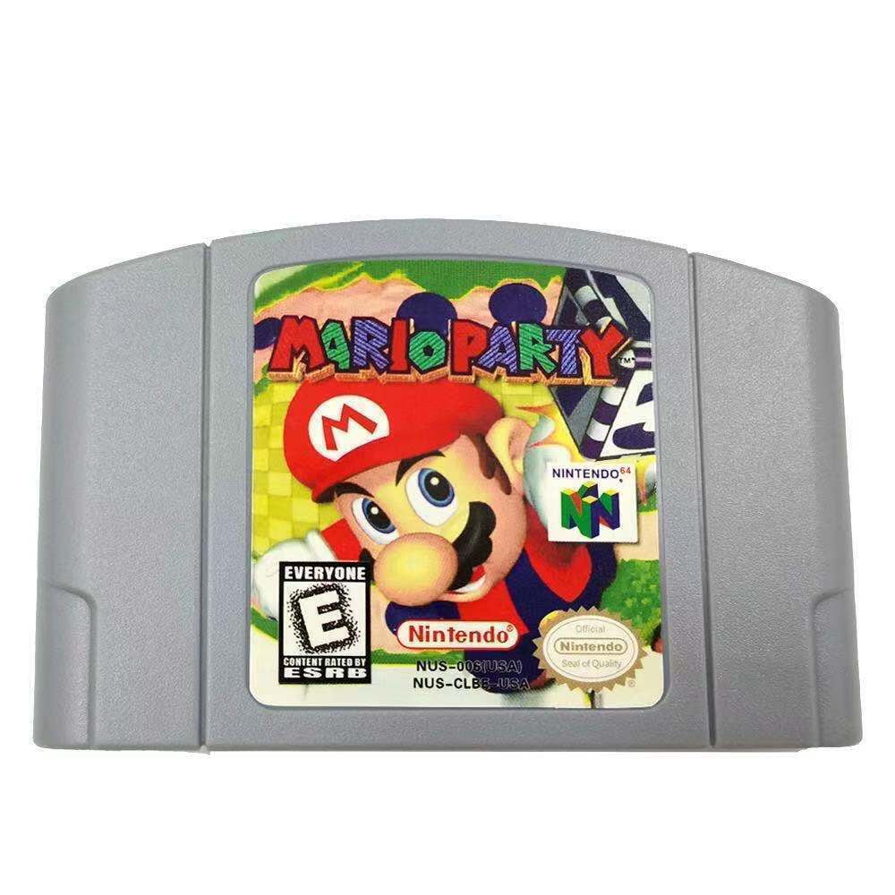 Mario 64 For Video N64 Nintendo Console Card Party Cartridge Super Game