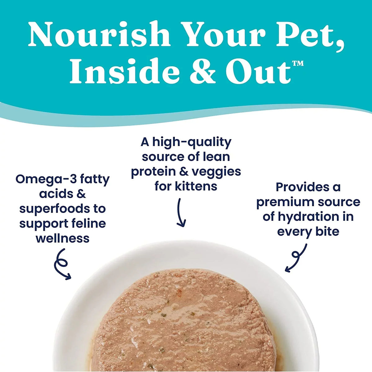 Food Stomach Protein for - Gold Sensitive Wet Grain High for Digestion, Chicken Solid & (24 Coat Cat 3oz Made Wet Pate - with Food Healthy Free Real Kitten Skin, Count) - Kittens