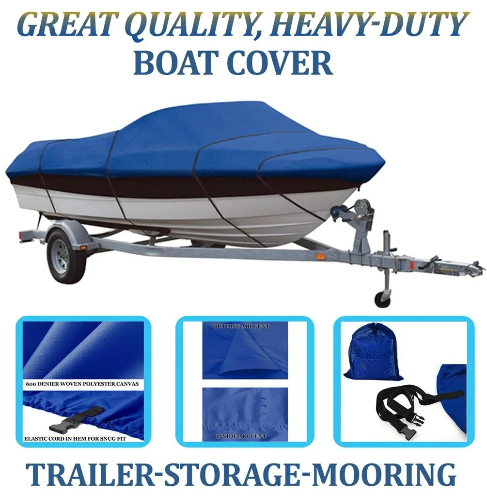 QUALITY 1993-1994 195 SUNDOWNER BLUE, BOAT O/B for FOUR GREAT WINNS CUDDY COVER Compatible