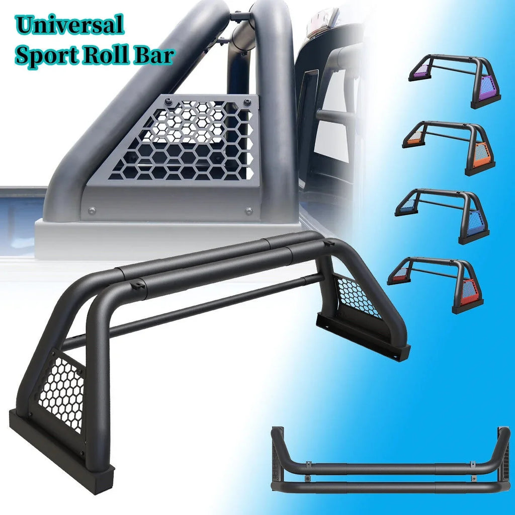 Bar For Sport silverado/GMC 2019-2023 sierra Rack Truck Bar 62.9-74.7" Bed Chase Fit 1999-2013 and Chevy Adjustable Roll
