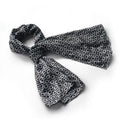Design Large Scarf/Wrap/Shawl Fashion Blancho Black Luxuriant - Square Chain Silky