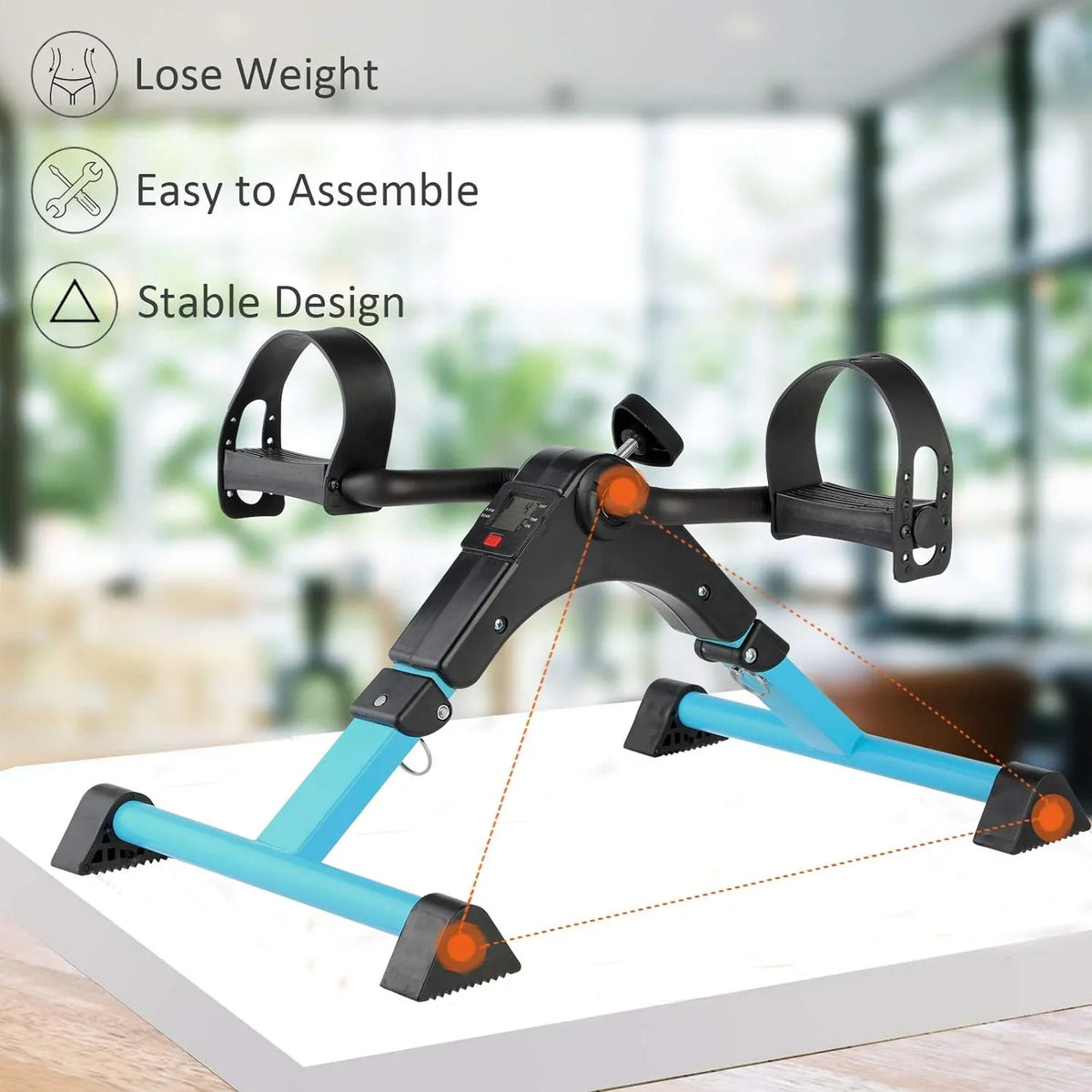Desk Pedal Arm/Leg Desk For Under Cycle Bike Fitness Exercise Portable Mini Exerciser Home Bike Folding
