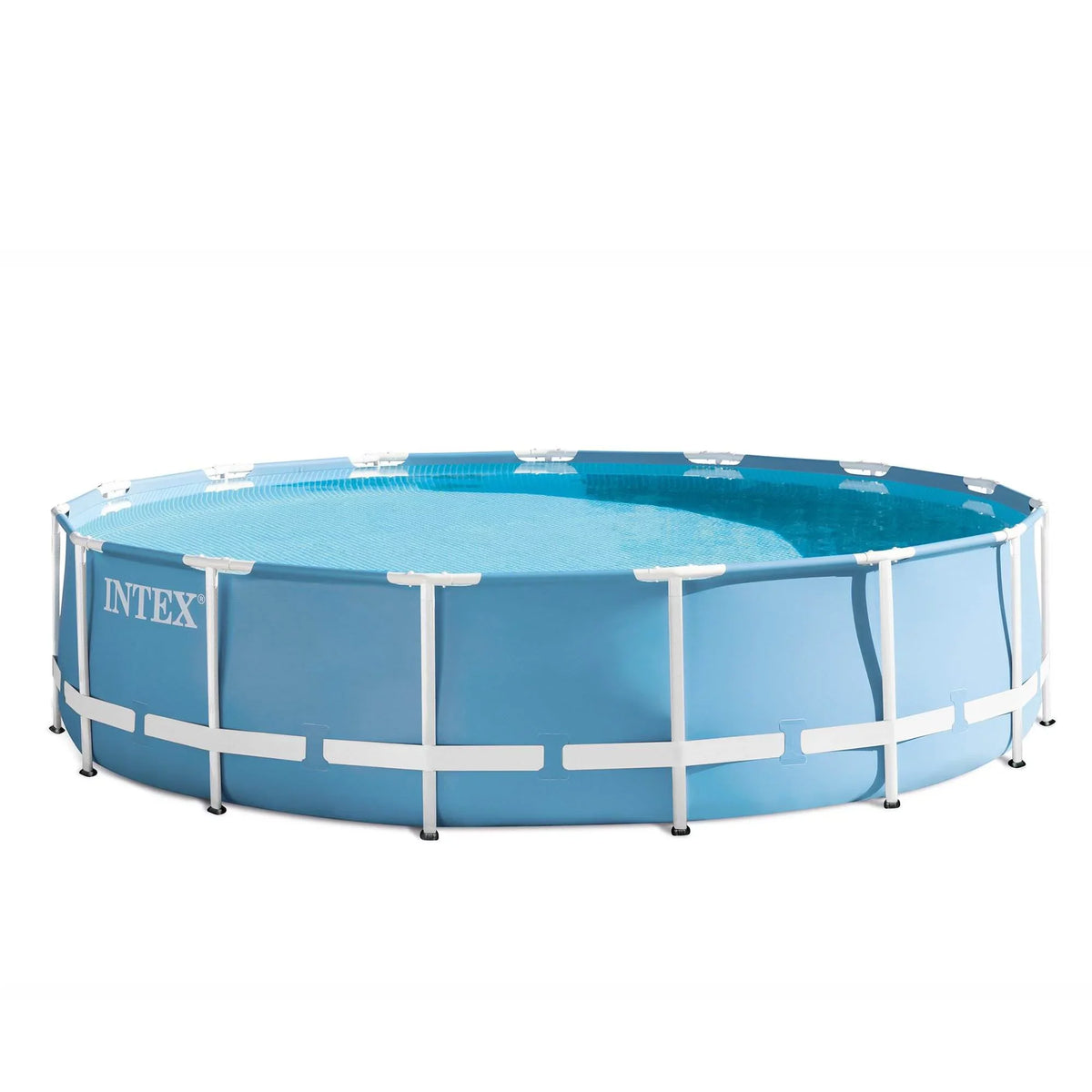 15 x Pump with Intex 48 Feet Ladder, Frame Prism & Pool Inches (Used) Cover, Set