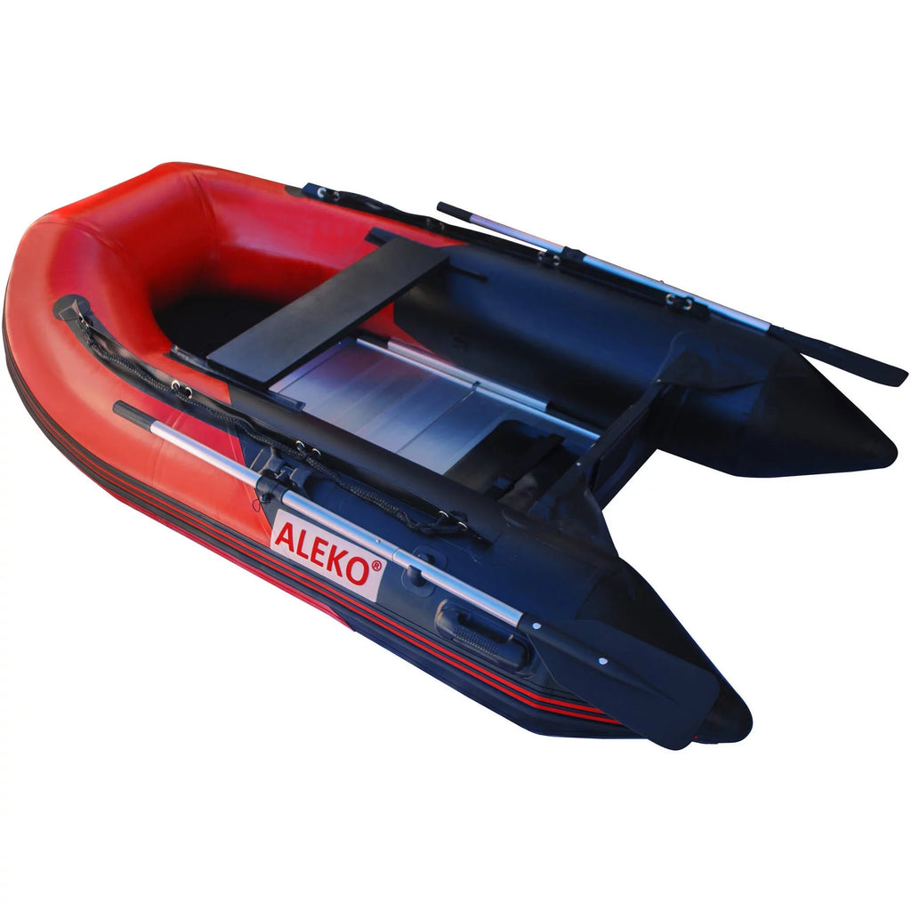 with BT250RBK Red - feet 8.4 Floor Boat Aluminum Black Person 3 Inflatable and ALEKO