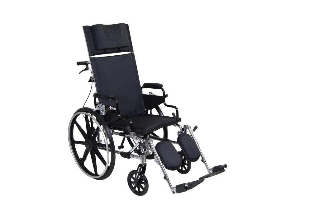 Drive 18" Arms, Medical GT Full Desk Wheelchair, Reclining Detachable Plus Viper Seat