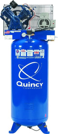 Model Vertical Compressor 1 Phase 60-Gallon Reciprocating 2Stage Air 2V41C60VC QT-54 5HP Quincy 230V